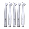 5pcs Dental High Speed Handpiece 45 Degree Standard Head Push Button E-Generator LED 2 Hole-azdentall.com