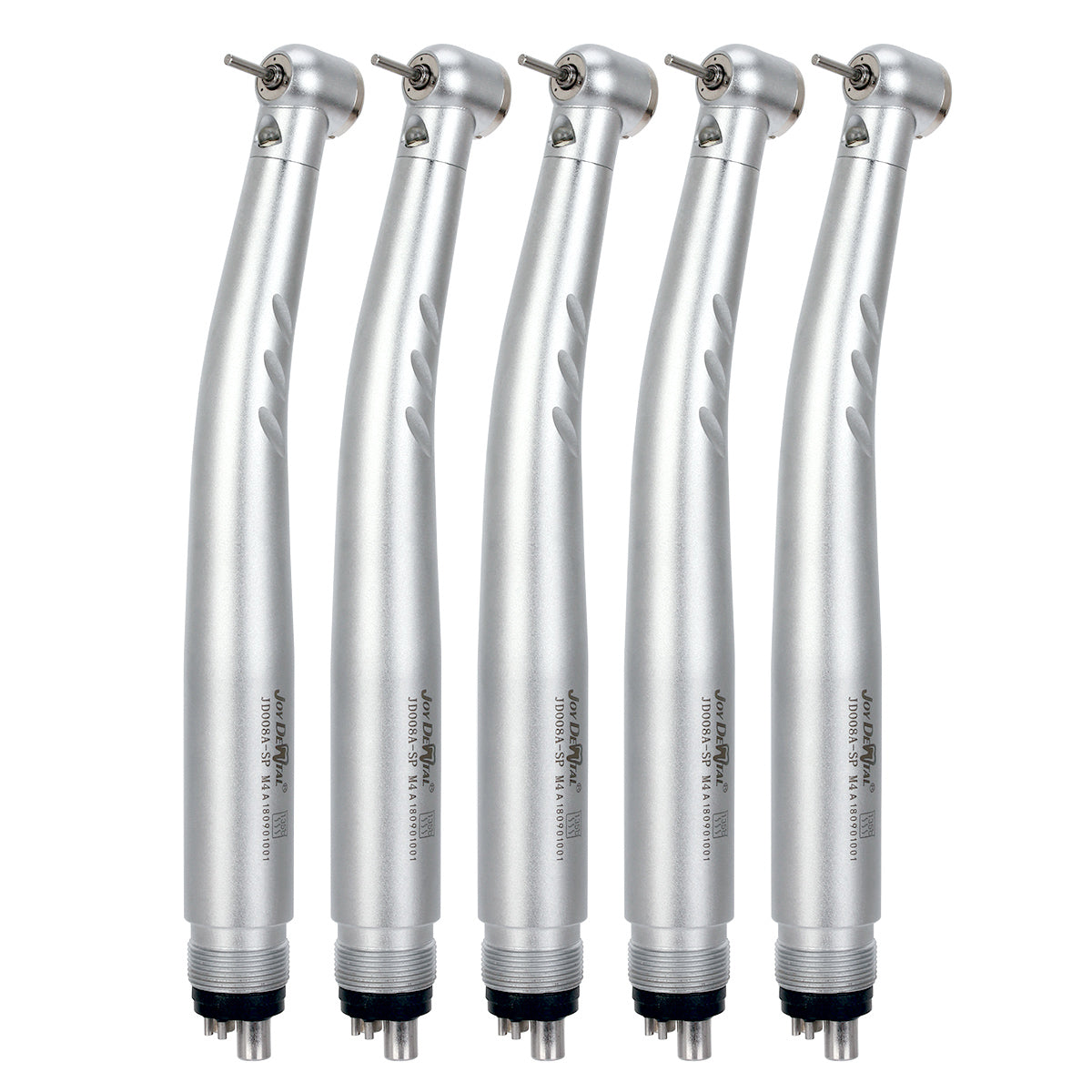 5pcs Dental E-generator Integrated LED High Speed Handpiece Push Button 4 Hole Triple Water Spray - azdentall.com