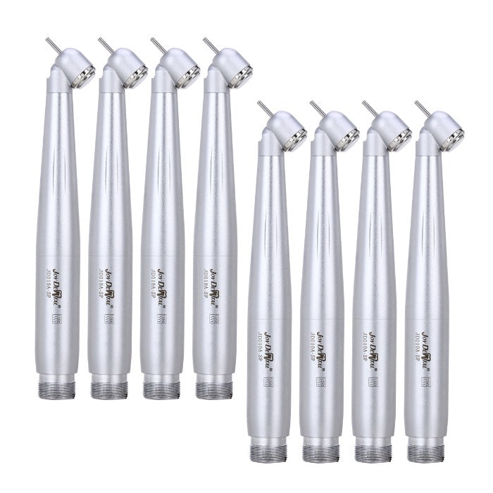 10pcs Dental High Speed Handpiece 45 Degree Standard Head Push Button E-Generator LED 2 Hole-azdentall.com