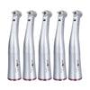 5pcs Dental 1:5 Increasing Electric Fiber Optic Contra Angle Handpiece Internal Four Way Spray - azdentall.com