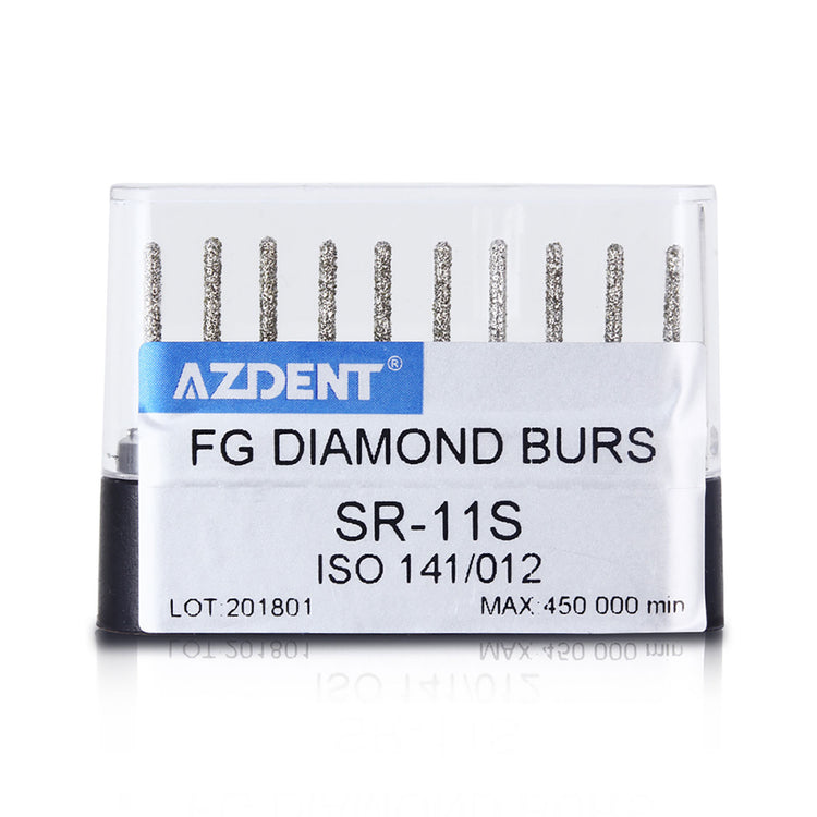 AZDENT FG Diamond Burs SR-11S 10pcs/Box-azdentall.com