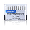 AZDENT FG Diamond Burs SO-21S 10pcs/Box-azdentall.com