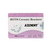 AZDENT Dental Orthodontic Ceramic Brackets Roth/MBT .022 345Hooks 400pcs/Box - azdentall.com