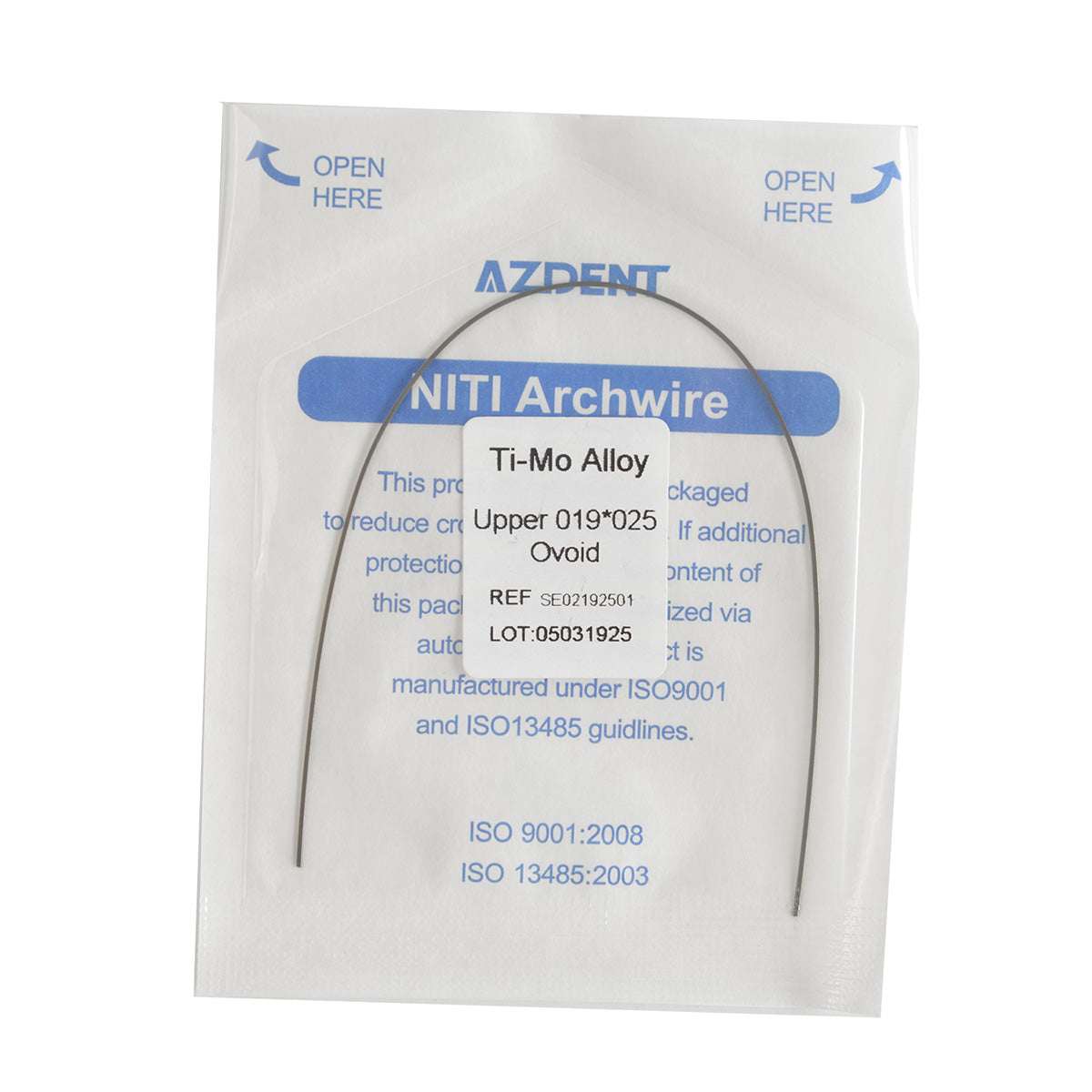 AZDENT Filo Ad Arco Ortodontico Dentale TMA Molibdeno Beta Lega - Foto 8