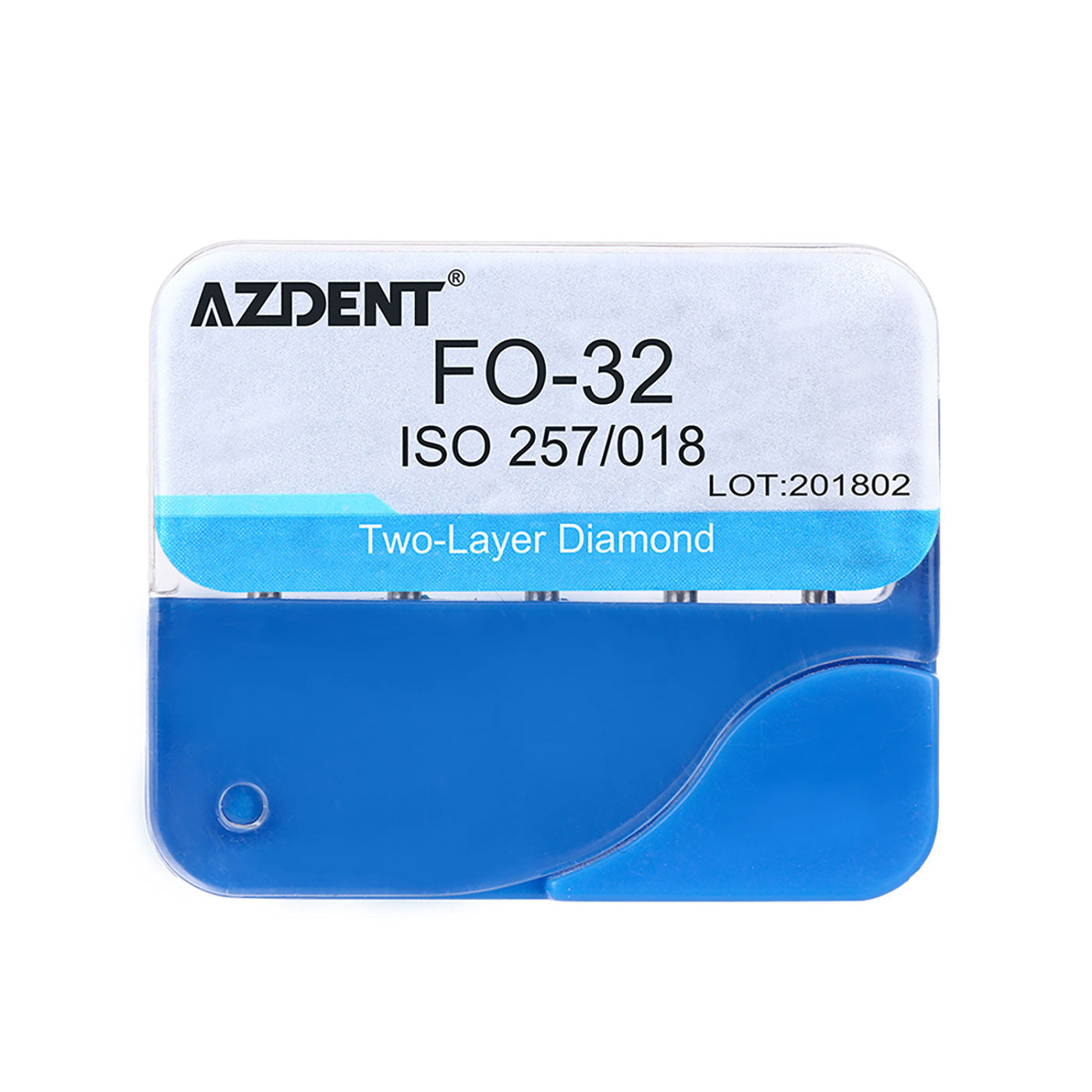 AZDENT Diamond Burs Two Layers FO-32 5pcs/Box-azdentall.com
