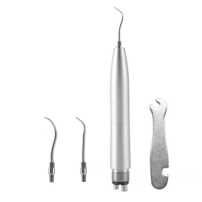 Dental Air Scaler Handpiece Sonic Scaler 4 Holes with SJ1 SJ2 SJ3 Tips - azdentall.com