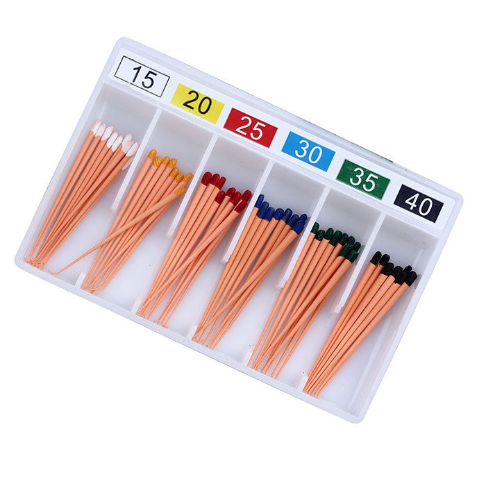 AZDENT Gutta Percha Points Assorted #15-40 Taper Size 0.02 Color Coded 120/Box - azdentall.com