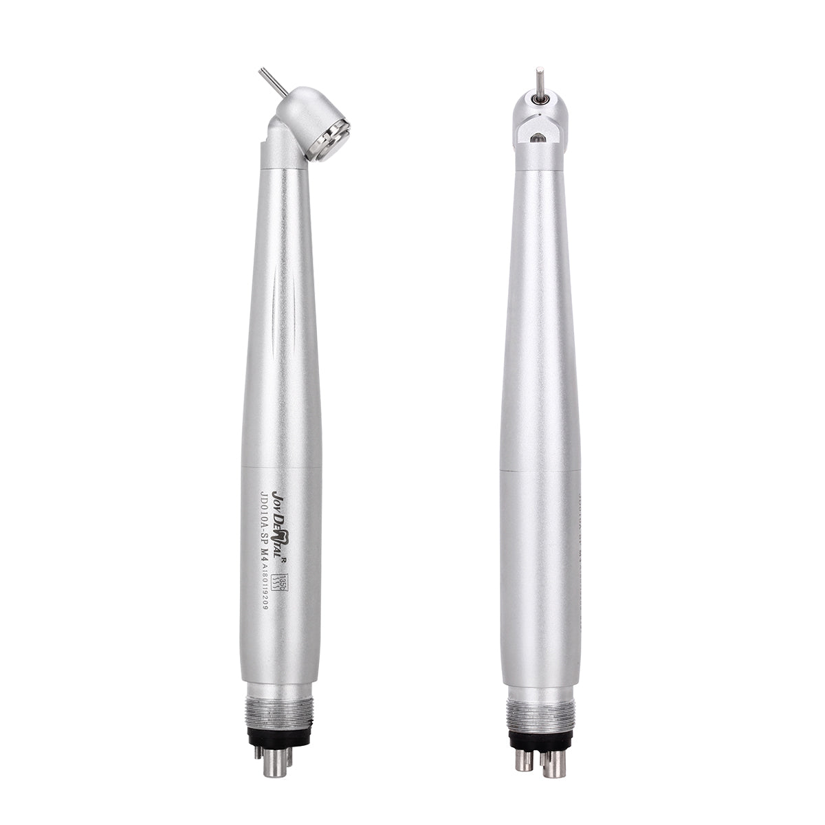 2pcs Dental High Speed Handpiece 45 Degree Standard Head Push Button E-Generator LED 4 Hole - azdentall.com