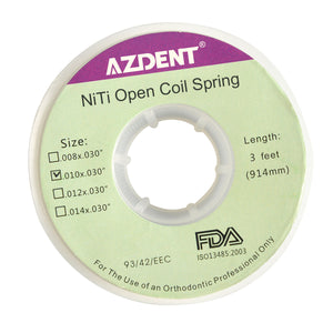 AZDENT Dental Open Coil Springs Niti 0.010*0.030 1pc/Roll - azdentall.com