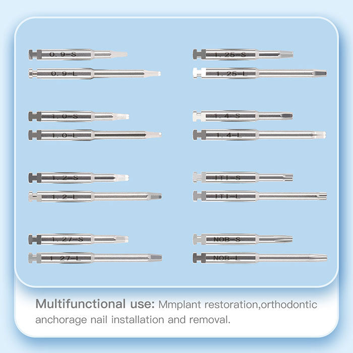 Dental Electric Wireless Torque Driver Universal Implant Torque Wrench 16pcs Drivers 10-50Ncm 360° Rotating - azdentall.com