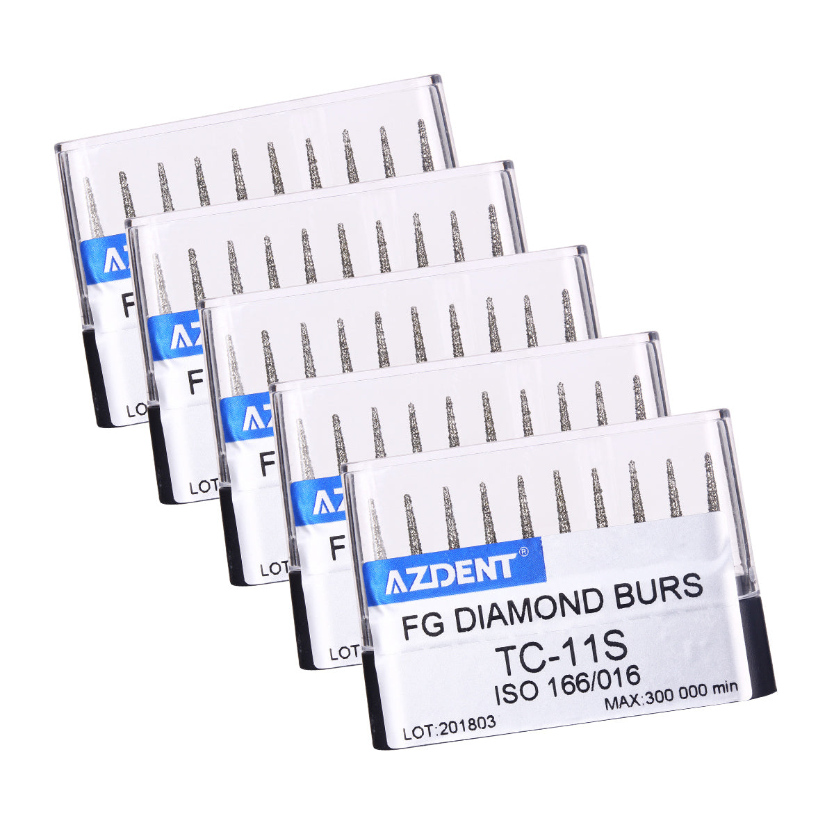 5 Boxes AZDENT FG Diamond Burs TC-11S 10pcs/Box-azdentall.com