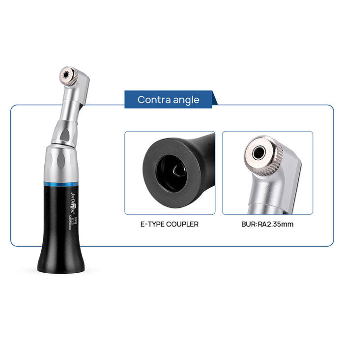 Dental Color High and Low Speed Handpiece Kit 2/4 Holes Black - azdentall.com