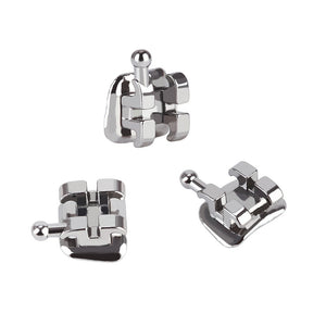 AZDENT Dental Metal Brackets Standard Edgewise Slot .022 Hooks on 345 20pcs/Pack - azdentall.com