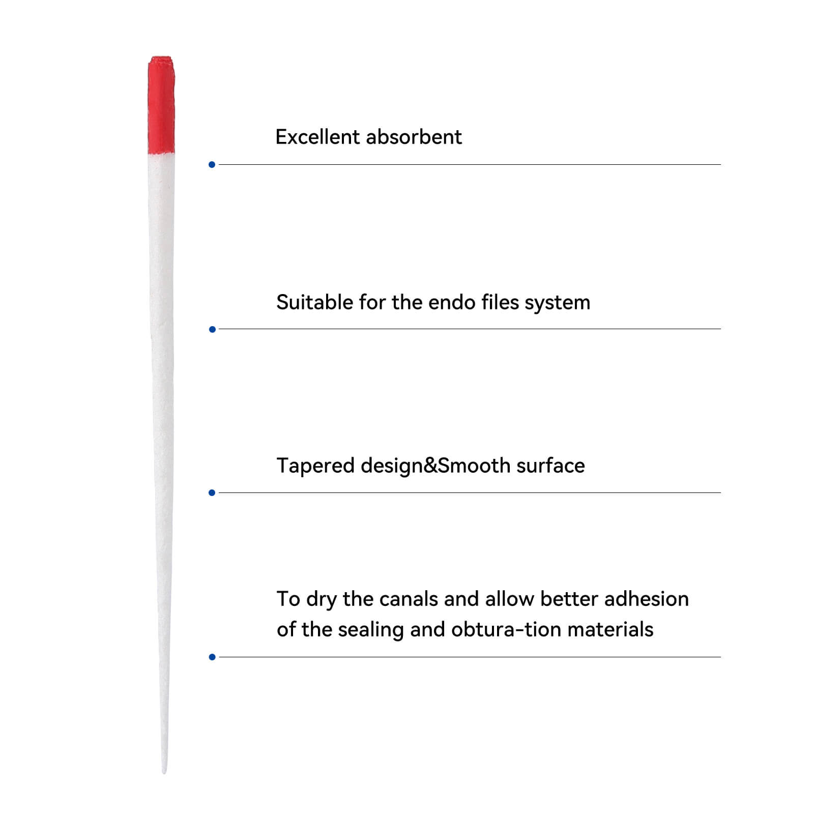 Absorbent Paper Points F Series F2 100pcs/Box - azdentall.com