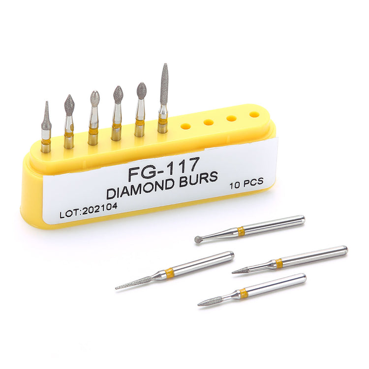 AZDENT Dental Diamond Bur FG-117 Composite Repair Kit 10pcs/Kit - azdentall.com