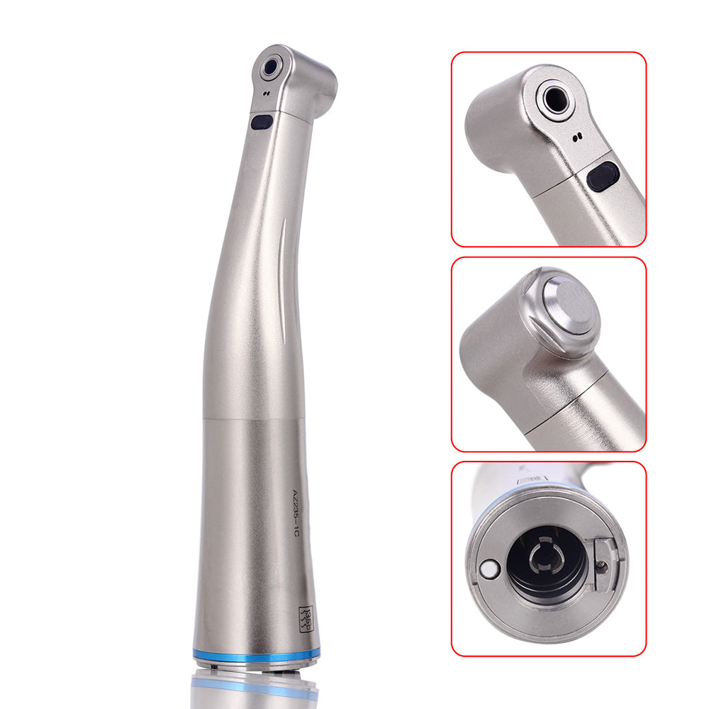 Dental Brushless LED Electric Micro Motor System + 1:1 Fiber Optic Contra Angle Handpiece