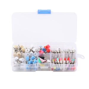 AZDENT Dental Polishing Brush Cup Kits Colorful Nylon Bristle Silicone Material 100pcs/Box - azdentall.com