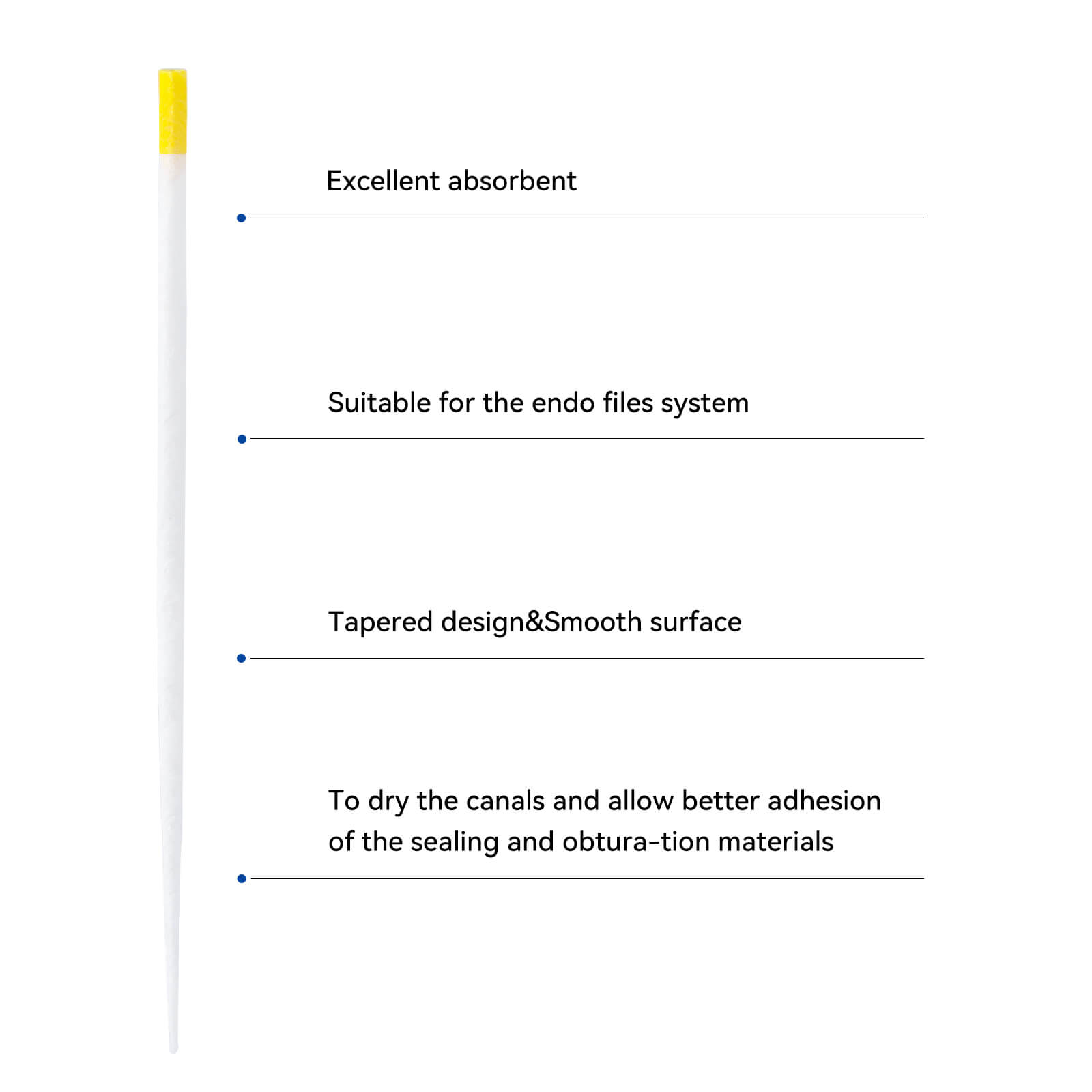 Absorbent Paper Points F Series F1 100/Box - azdentall.com