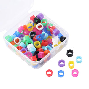 Dental Color Code Rings Universal Silicone Autoclavable 10 Colors 100pcs/Box - azdentall.com