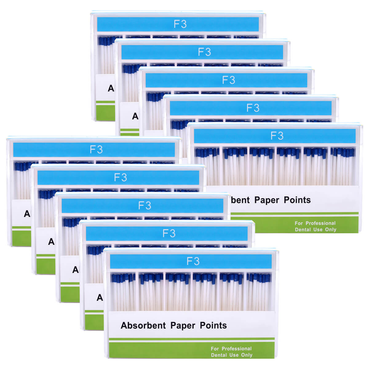 10 Boxes Absorbent Paper Points F Series F3 100pcs/Box - azdentall.com