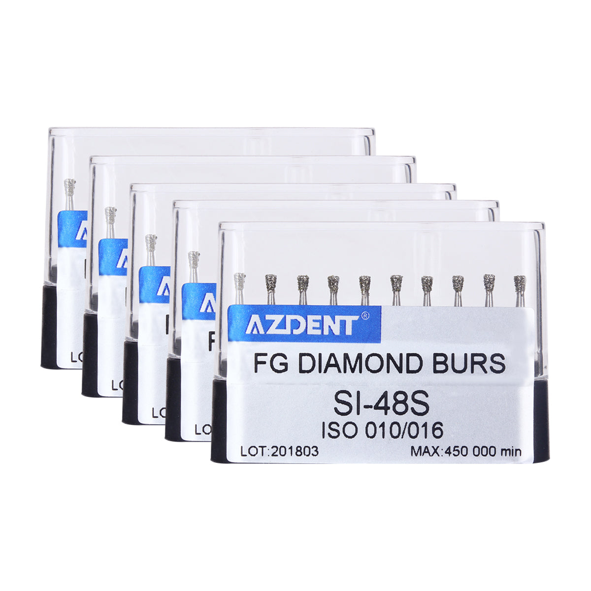 5 Boxes AZDENT FG Diamond Burs SI-48S 10pcs/Box - azdentall.com