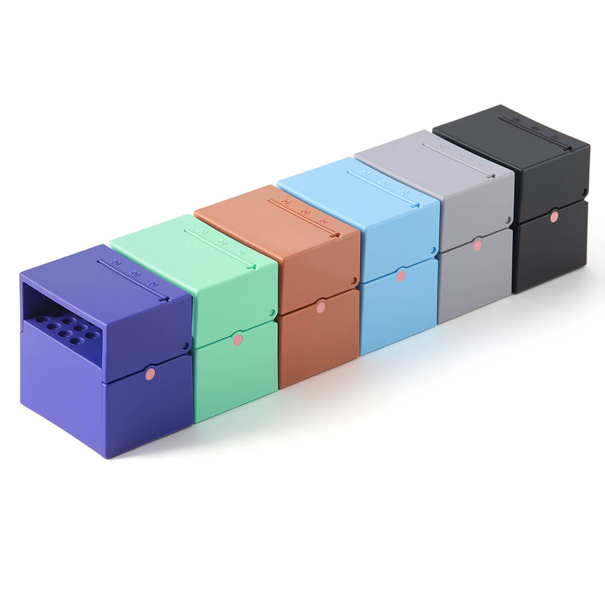 Dental 20 Holes Endo Files Disinfection Box With Memory Holder & Measuring Counter - azdentall.com