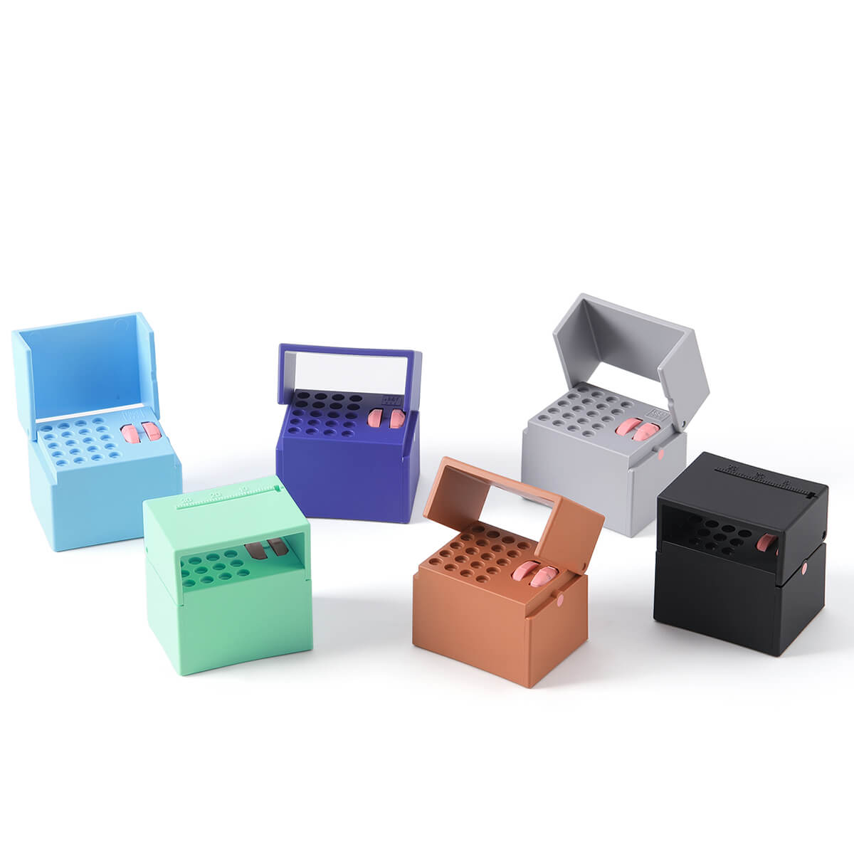 dental school tackle box Dental 20 Holes Endo Files Disinfection Box With Memory Holder & Measu – AZDENT