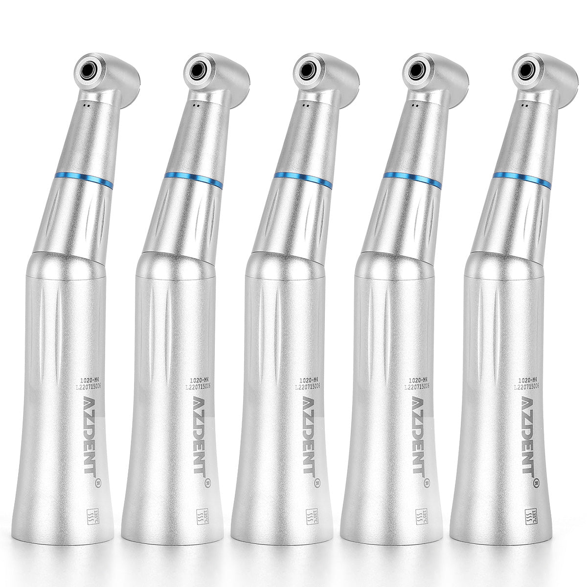 5pcs AZDENT 1:1 Push Button Low Speed Contra Angle Handpiece Internal Water - azdentall.com