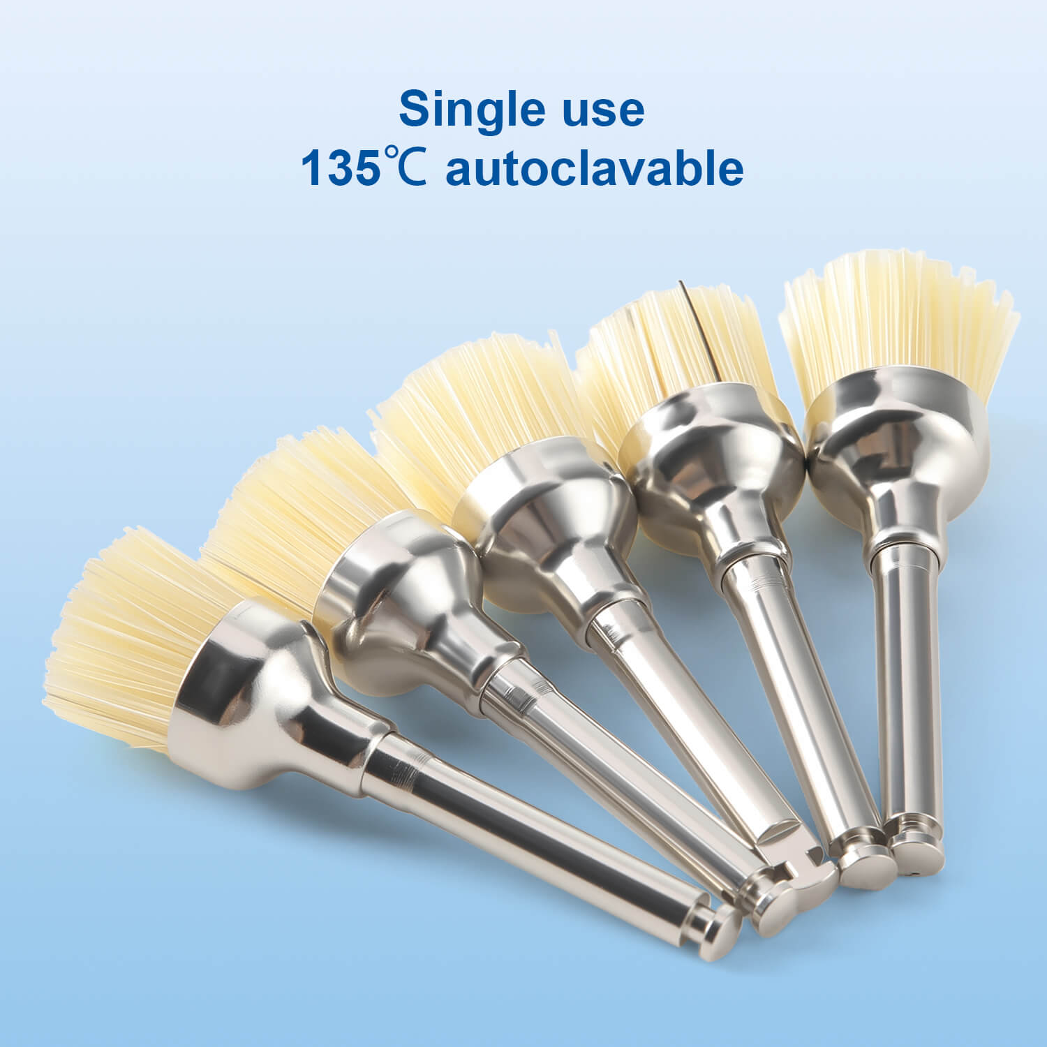 Dental Bristle Prophy Polishing Brush Bowl Shape 10pcs/Pack - azdentall.com