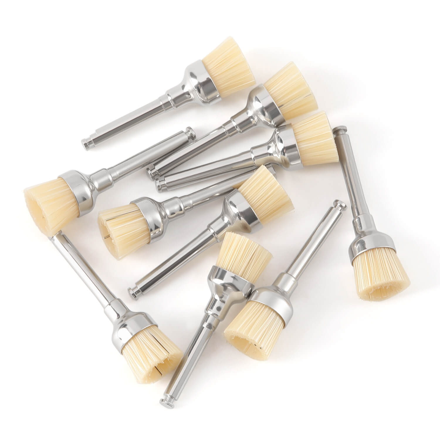 Dental Bristle Prophy Polishing Brush Bowl Shape 10pcs/Pack - azdentall.com