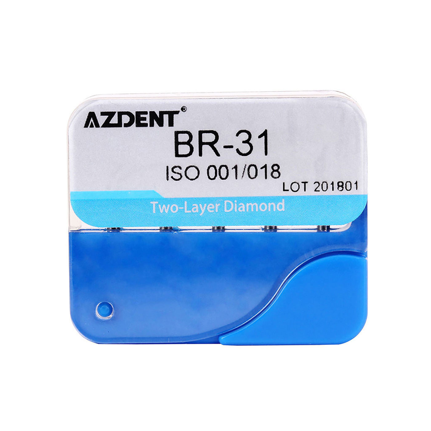 AZDENT Diamond Burs FG BR-31 Round Ball Two Layers 5pcs/Box-azdentall.com