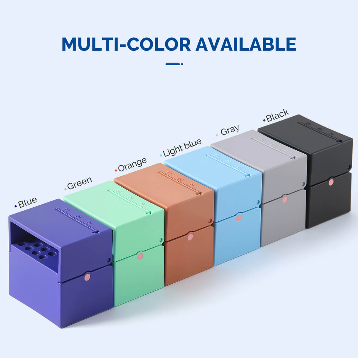 Dental 20 Holes Endo Files Disinfection Box With Memory Holder & Measuring Counter - azdentall.com