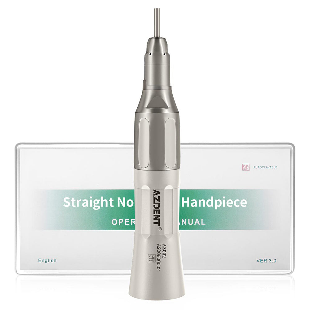 AZDENT 1:1 Low Speed Straight Nose Cone Handpiece With External Water Spray - azdentall.com