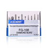 AZDENT Dental Diamond Bur FG-108 Porcelain Shouldered Abutment Polishing Kit 10pcs/Kit - azdentall.com