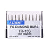 AZDENT FG Diamond Burs TR-13S 10pcs/Box-azdentall.com