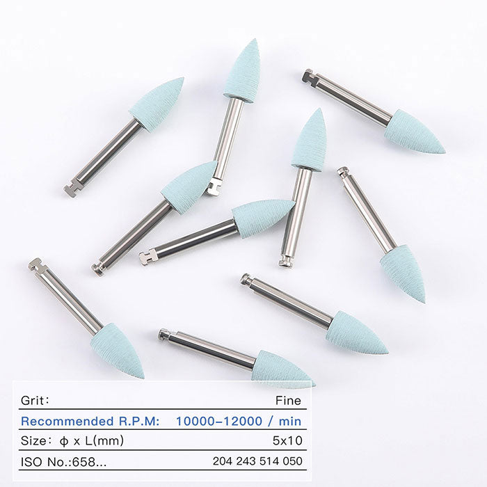 Dental Silicone Polishing Kit For Composite/ Natural Teeth/ Porcelain Finishing and Polishing 10pcs/Bag - azdentall.com