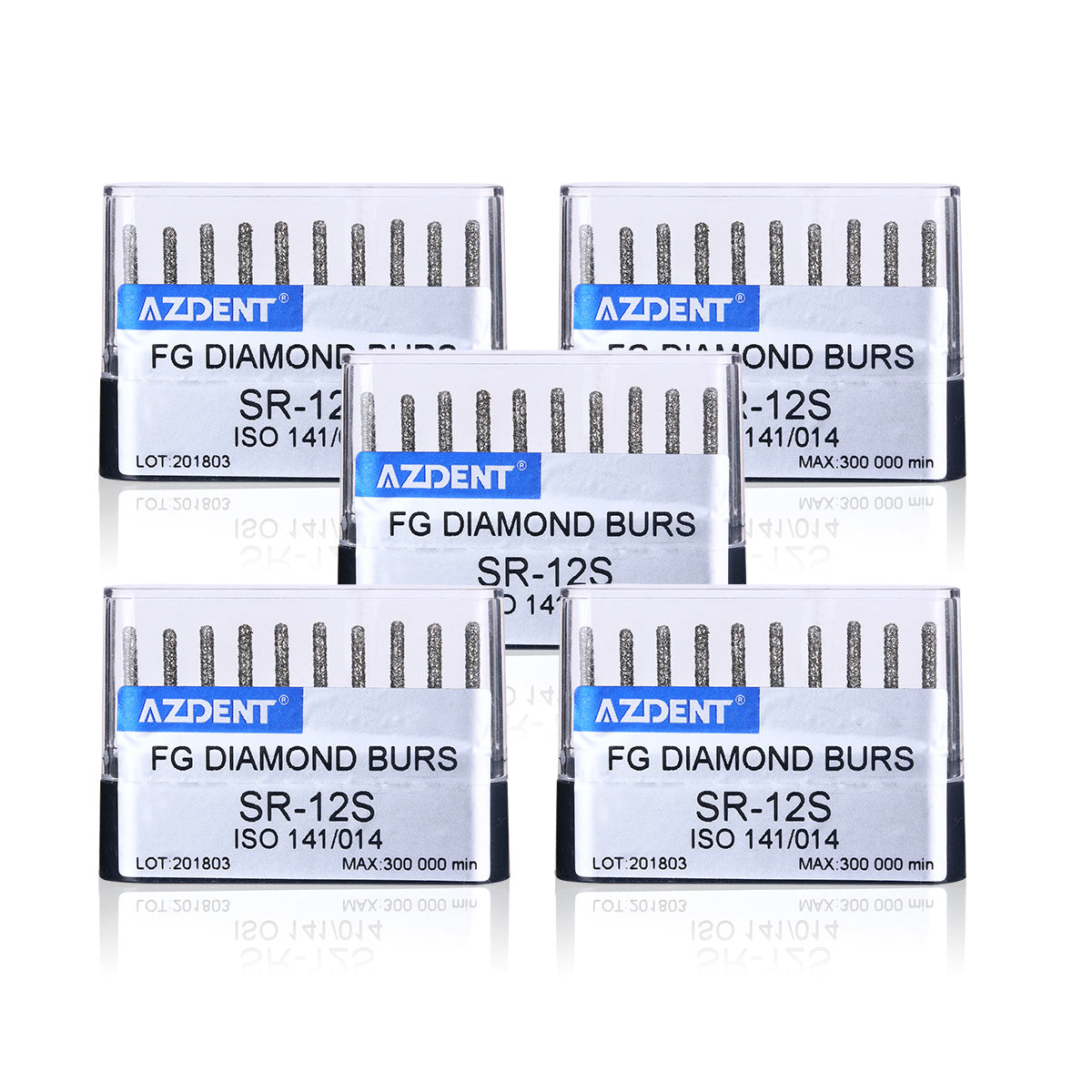 5 Boxes AZDENT FG Diamond Burs SR-12S 10pcs/Box - azdentall.com