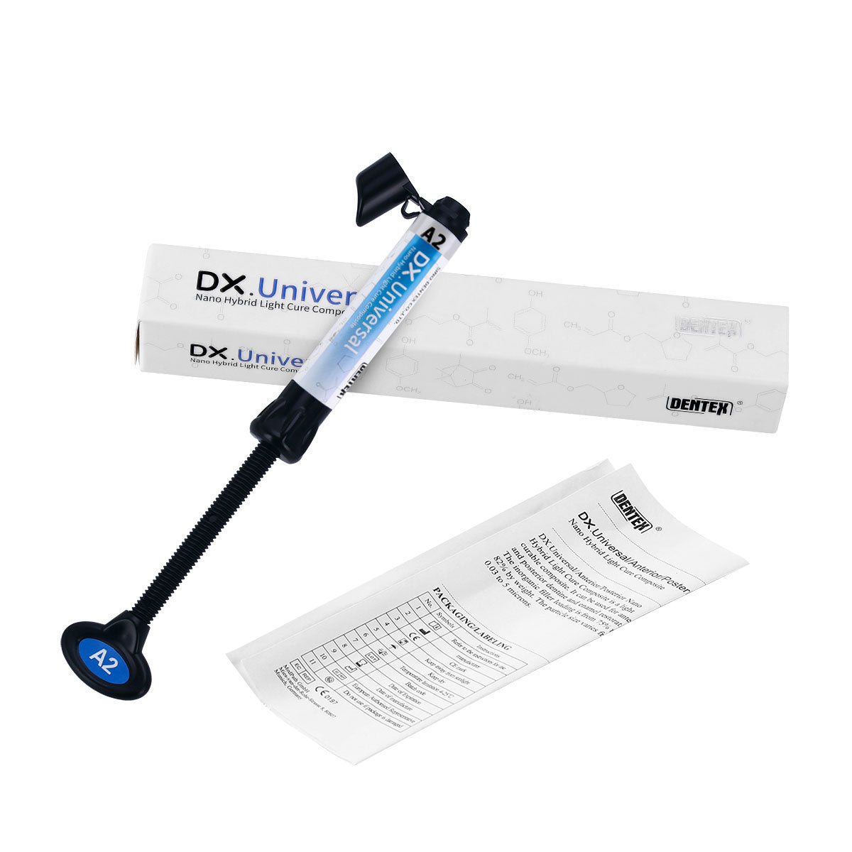 Dental Universal Nano Hybrid Light Cure Composite Resin A2 4g/Syringe