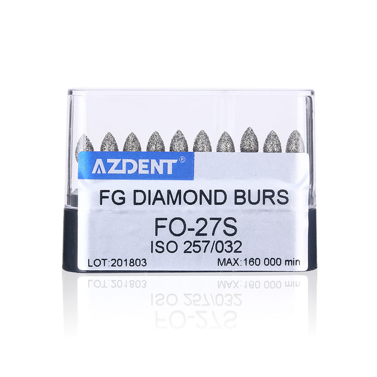 AZDENT FG Diamond Burs FO-27S 10pcs/Box-azdentall.com