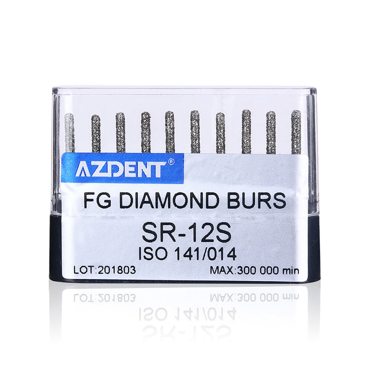 AZDENT FG Diamond Burs SR-12S 10pcs/Box-azdentall.com