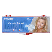 AZDENT Dental Orthodontic Ceramic Brackets Mesh Base MBT .022 with Hooks on 345, 20pcs/Box - azdentall.com