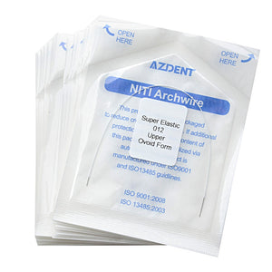 20 Packs AZDENT Archwire NiTi Super Elastic Colored Coated Ovoid Round 0.012 Upper 1pcs/Pack-azdentall.com