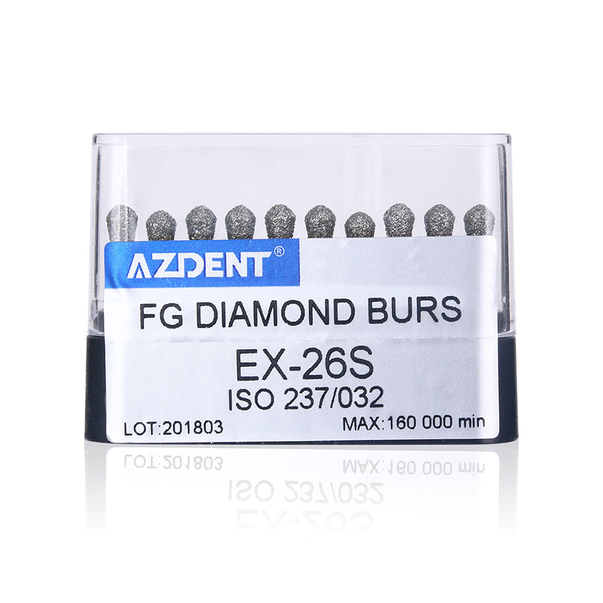 AZDENT FG Diamond Burs EX-26S 10pcs/Box-azdentall.com