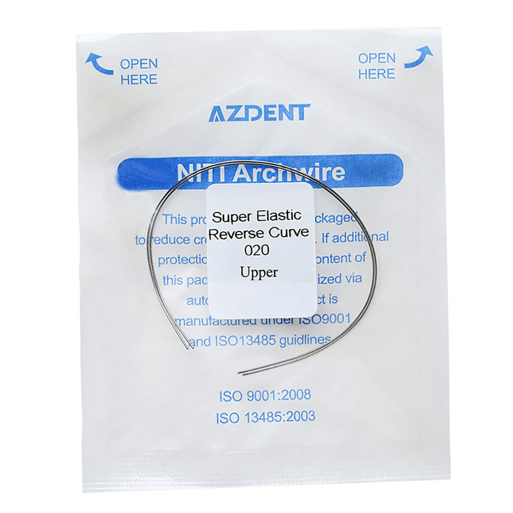 AZDENT Archwire NiTi Reverse Curve Round 0.020 Upper 2pcs/Pack - azdentall.com