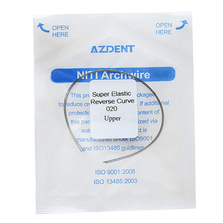 AZDENT Archwire NiTi Reverse Curve Round 0.020 Upper 2pcs/Pack - azdentall.com