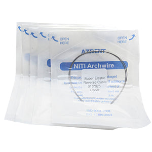 AZDENT Archwire Niti Reverse Curve Rectangular 0.016 x 0.025 Upper 2pcs/Pack-azdentall.com