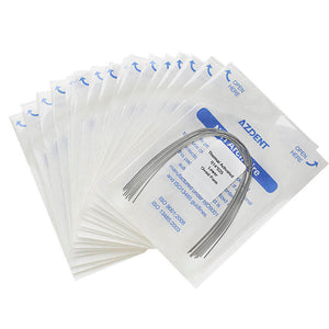 AZDENT Thermal Active NiTi Archwire Ovoid Form Rectangular 0.014 x 0.025 Lower 10pcs/Pack - azdentall.com