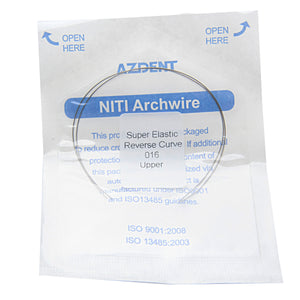 AZDENT Archwire Niti Reverse Curve Round 0.016 Upper 2pcs/Pack - azdentall.com