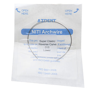 AZDENT Archwire NiTi Reverse Curve Round 0.018 Lower 2pcs/Pack - azdentall.com