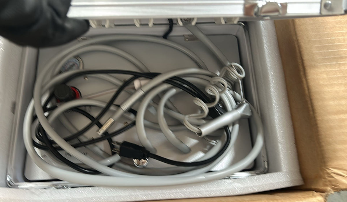 Portable Dental Delivery Unit Suction System with Air Compressor 4 Holes - Refurbished